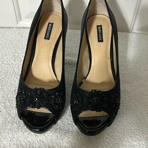 Special occasion black sequin heels......OBO!